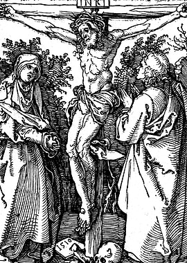 Crucifixion of Jesus Albrecht Durer Engraving