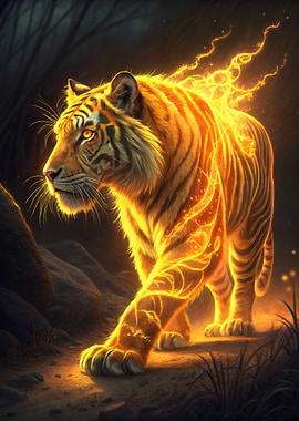 Tiger in the Dark Forest