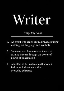 Writer Definition Black and White