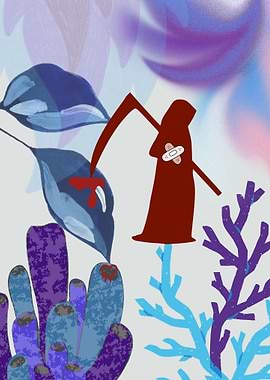 Sad Reaper with Band-Aid