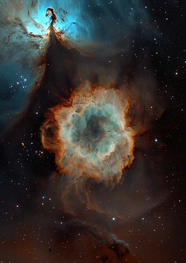 Cosmic Nebula in Deep Space