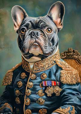 Regal French Bulldog Portrait