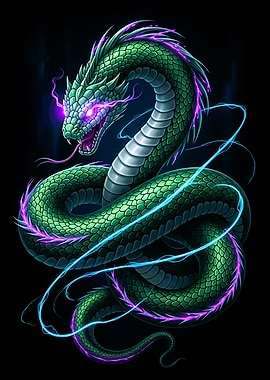 Mystical Green Dragon