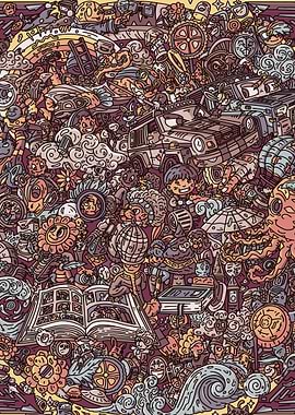 Doodle Art: Whimsical World