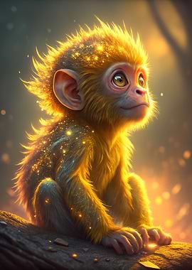 Golden Monkey Portrait