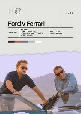 Ford v Ferrari Movie Poster