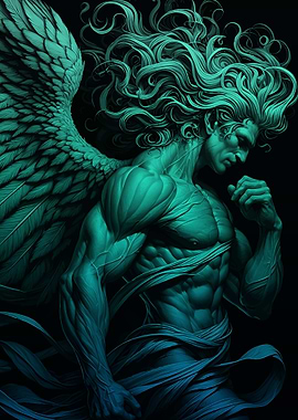 Teal Angel Contemplation