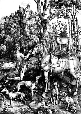 Saint Eustace Albrecht Durer Engraving