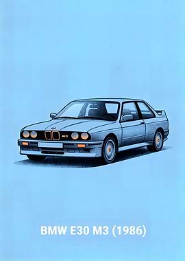BMW E30 M3 (1986) Illustration