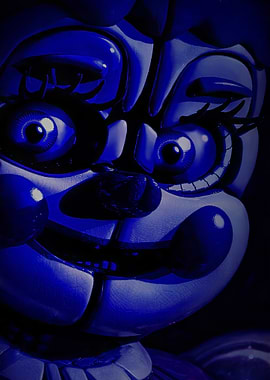 Circus Baby Close-Up in Blue