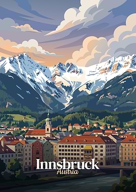 Innsbruck Austria Cityscape