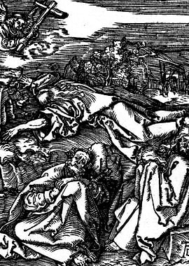 Christ on the Mount of Olives Albrecht Durer Engraving