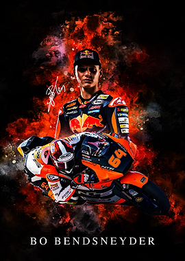 Bo Bendsneyder Motorcycle Racing Portrait