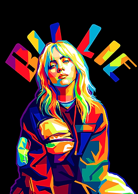 Billie Eilish Colorful