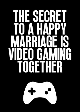 Happy Marriage Video Gaming Together