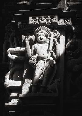 Khajuraho Stone Carving of Deity
