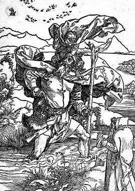 Saint Christopher Albrecht Durer Engraving