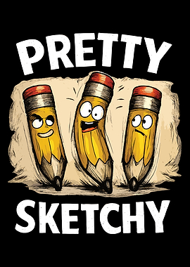 Pretty Sketchy Cartoon Pencils