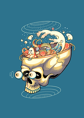 Skull Ramen Brain