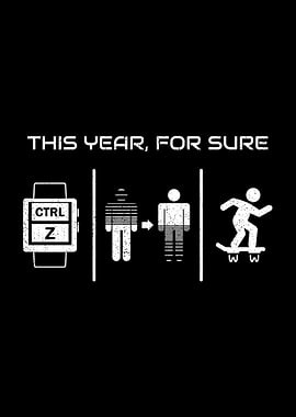 This Year For Sure - Retro Geek Humor