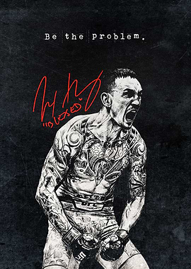 Inspirational Gym Poster – Be the Problem