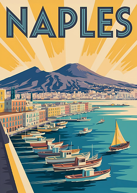 Naples Travel Poster