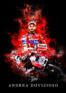 Andrea Dovizioso Ducati Racing Portrait