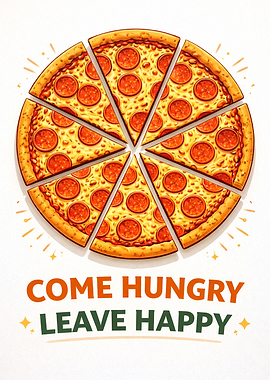 Pepperoni Pizza with Slices Removed