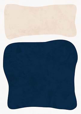 Abstract Shapes in Beige and Blue