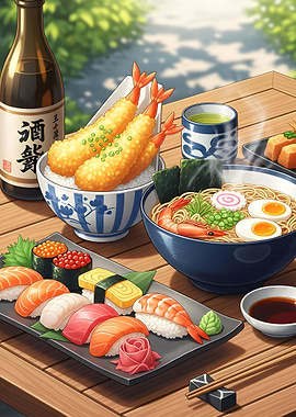 Japanese Cuisine Still Life