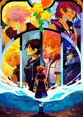 Kingdom Hearts Character Collage