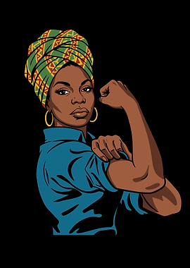 We Can Do It African Woman