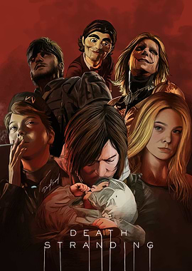 Death Stranding characters digital art