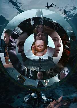 Death Stranding Circular Collage