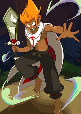 Yugo from Wakfu in Action Pose