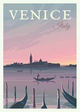 Venice, Italy Travel Poster