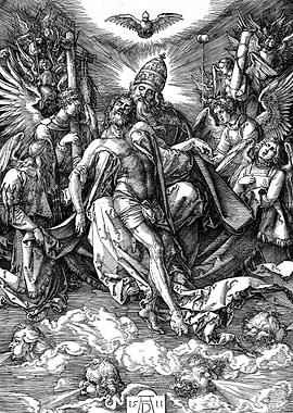 The Holy Trinity Albrecht Durer Engraving