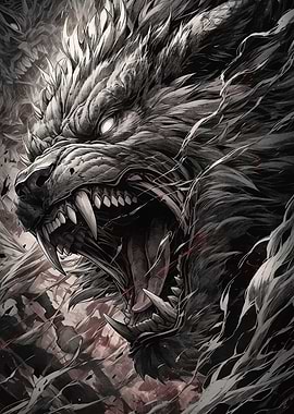 Fearsome Werewolf Illustration