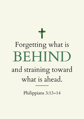 Philippians 3:13-14 Scripture Art