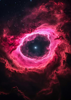 Pink Nebula with Central Star