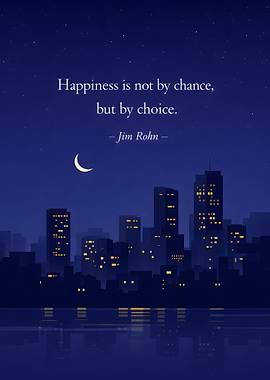 Happiness by Choice Cityscape