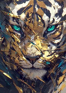 Golden Tiger Portrait