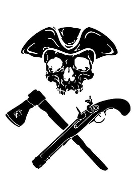 Pirate Skull and Cross Weapons