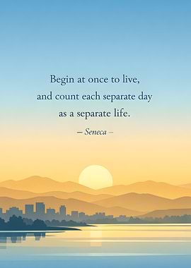 Inspirational Quote at Sunrise