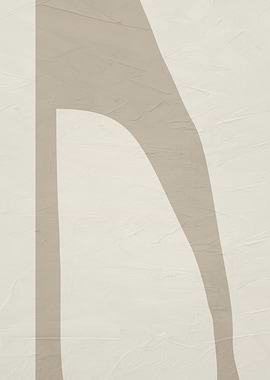 Abstract Beige Shapes on Textured Background