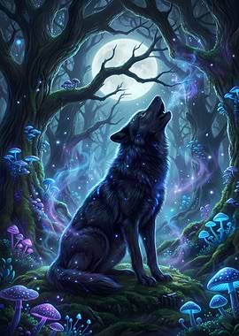 Alpha Wolf Forest Howl