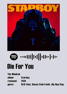The Weeknd - Die For You Poster