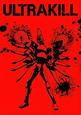 ULTRAKILL Robot Red Poster