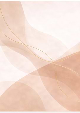 Abstract Watercolor Peach and Gold