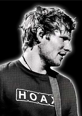 Ed Sheeran Halftone Portrait